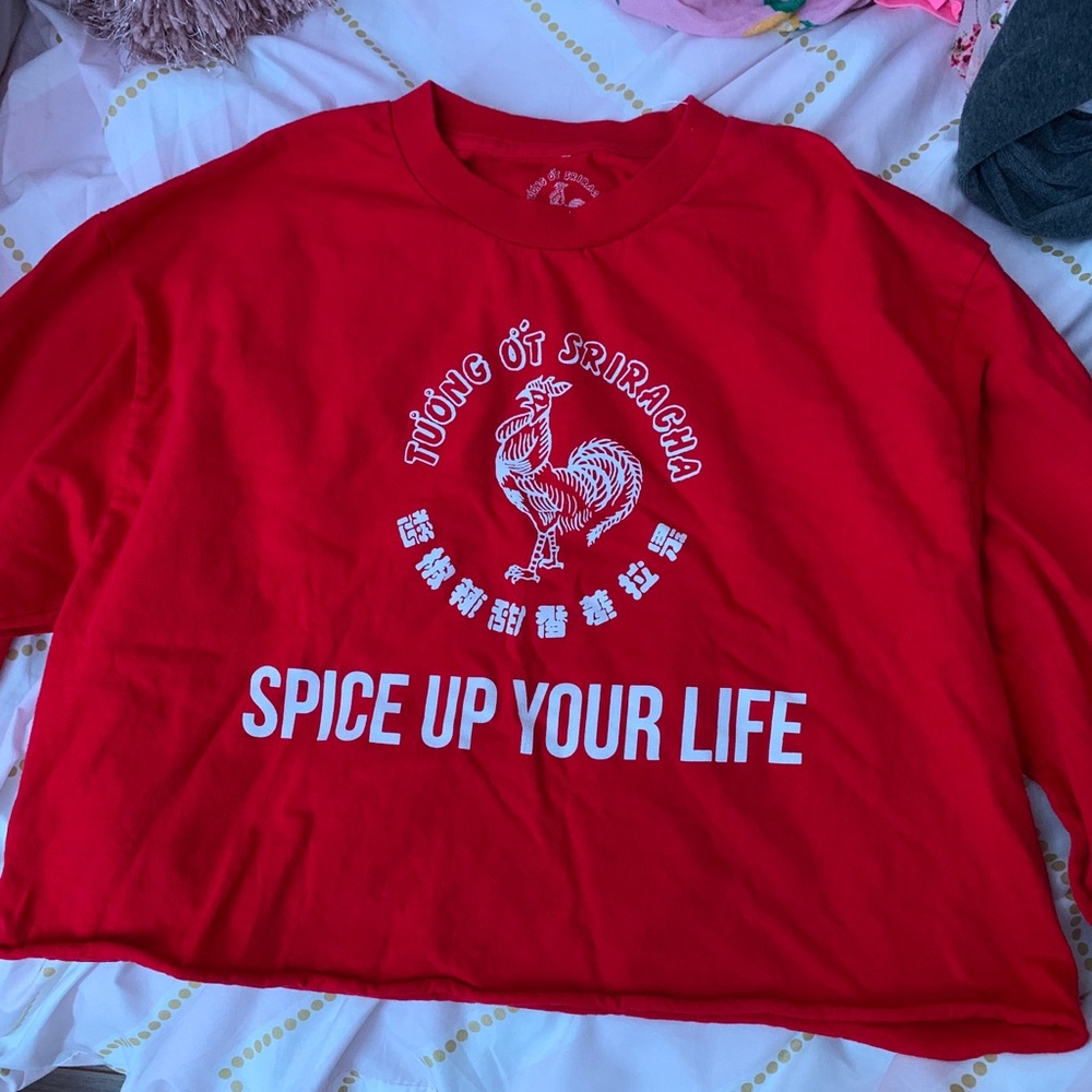 Red “Sriracha” shirt from “JCPenney”